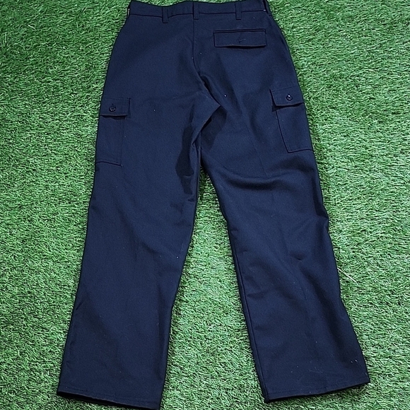 Men's Classic Black Cargo Pants Made In Canada 80s - Picture 7 of 8